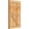 Ekena Millwork Framed Board-n-Batten Shutters w/Z-Bar, Rough Sawn Western Red Cedar, 16 1/8W x 27H, PR RBF06Z16X027RWR - alternate 3
